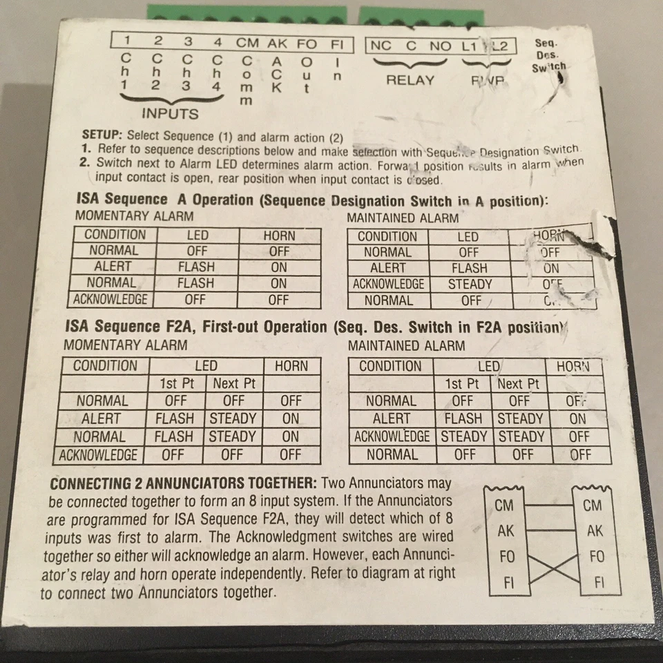 Precision Digital Vigilante PD141A4F0 3 Panel 4 Input Annunciator - Image 4 of 4