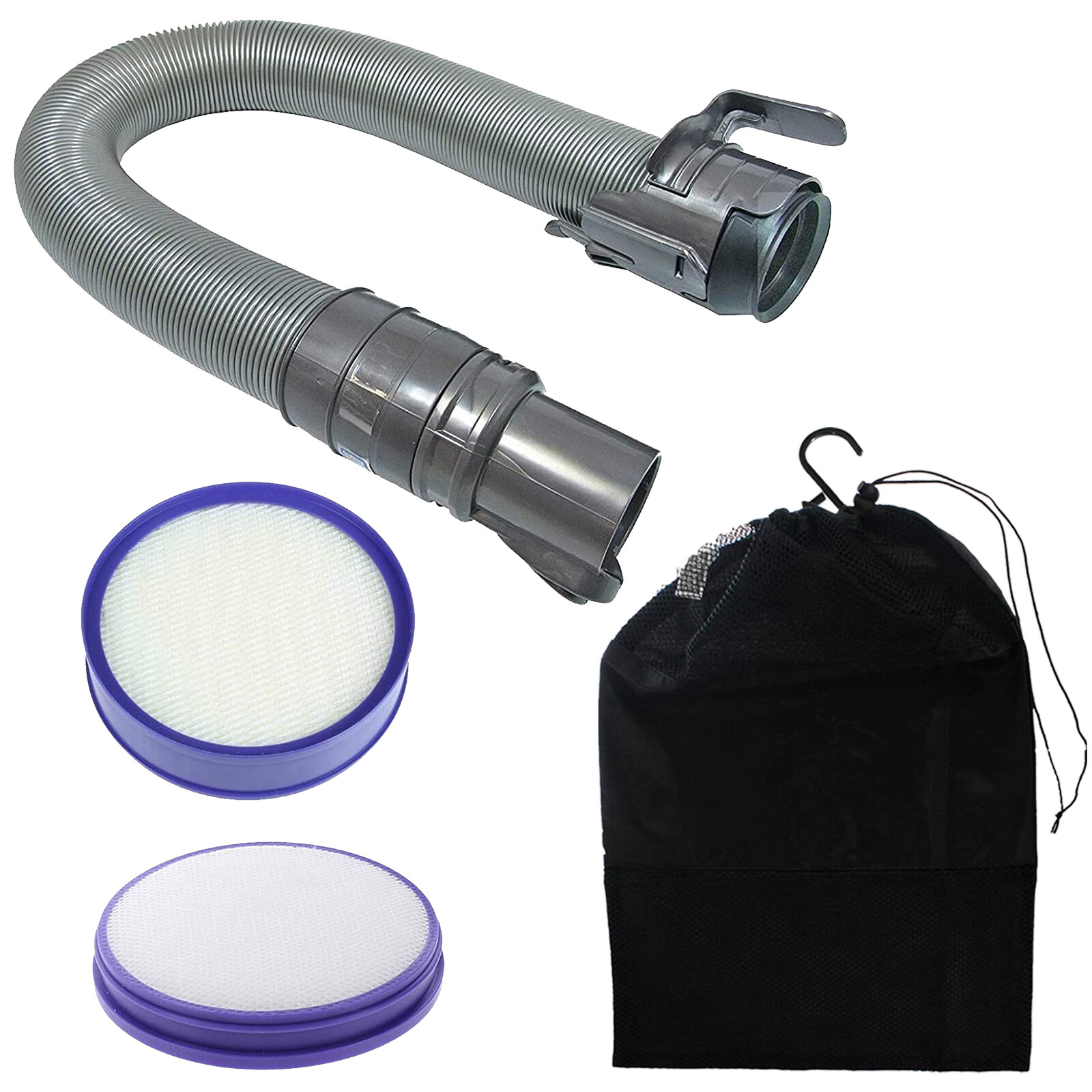Stretch Hose + Pre & Post Motor Filter for DYSON DC27 All Floors Animal + Bag - Image 2