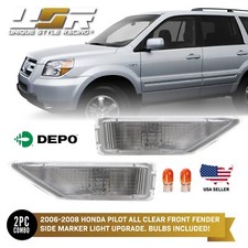 Depo Clear Fender Side Marker Light Lamp Left Right Fit 06 07 08 Honda Pilot Depo Clear Fender Side Marker Light Lamp Left Right Fit 06 07 08 Honda Pilot