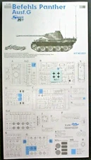 Cyber Hobby 1/35 Scale Befehls Panther Ausf. G Decals from Kit No. 6551