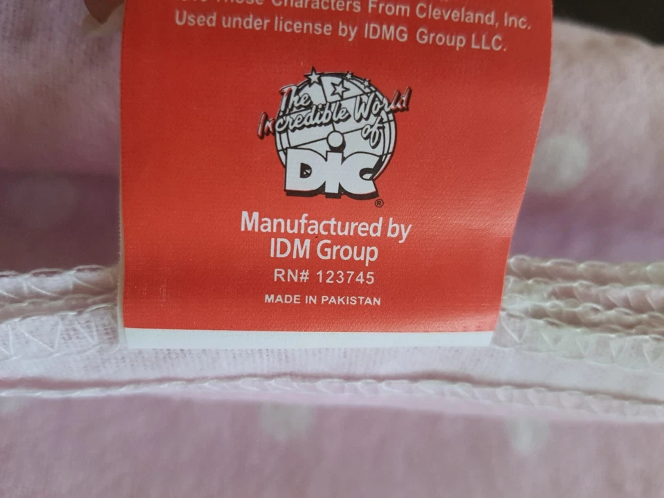 Manta de recepción de franela Strawberry Shortcake NUEVA SIN ETIQUETA rosa blanco lunares Foto 4 de 4