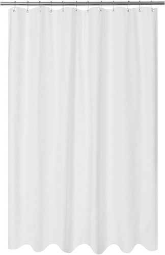 Mrs Awesome Embossed Microfiber Extra Long Shower Curtain Liner 71 X 84 Inches - 第 1/12 張圖片