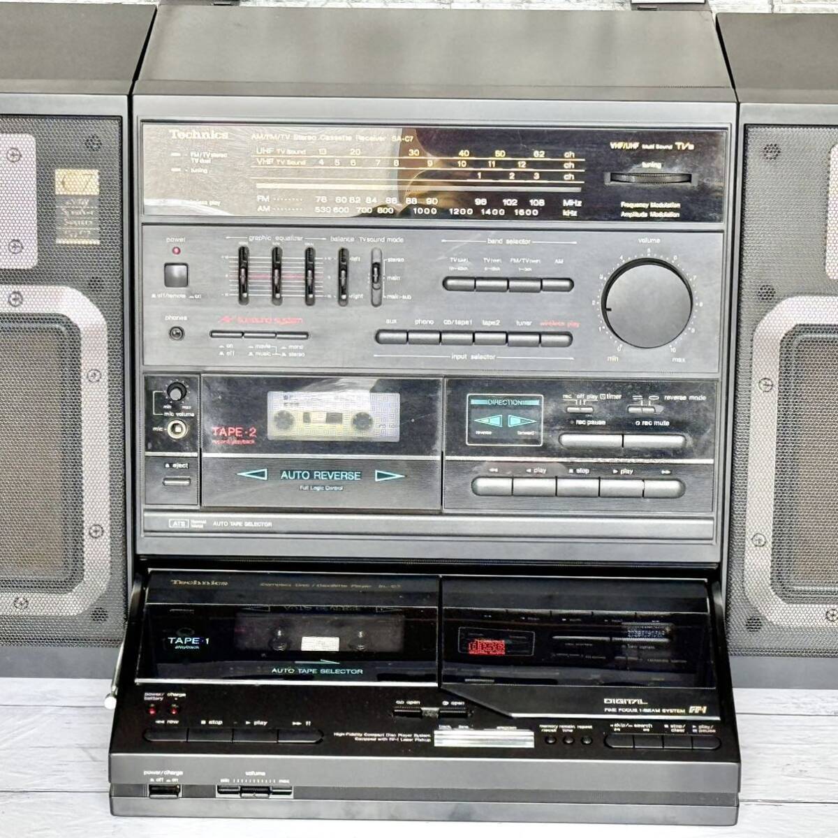 Technics SA-C7 Stereo CD Radio Cassette System Set Japan Technics SA-C7 Stereo CD Radio Cassette System Set Japan