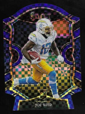 2020 Select Blue Checkerboard Concourse Diecut Joe Reed Chargers Rookie ...