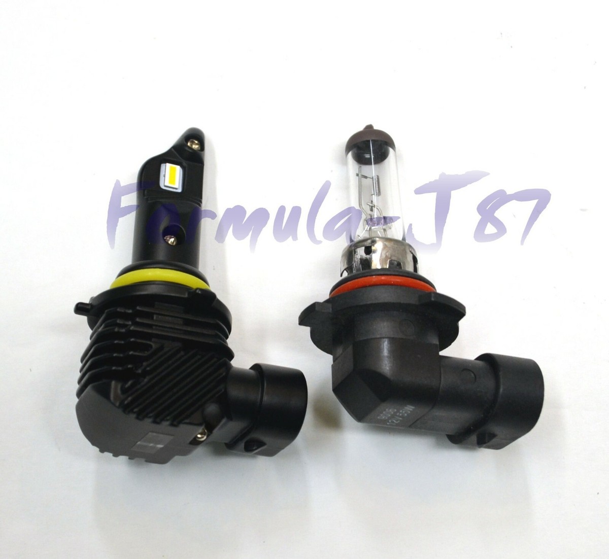 Formula-J87 LED Fog Light Bulbs – H10 / 9145, 100W Pair, 2000K Amber/Yellow, 6000 Lumens