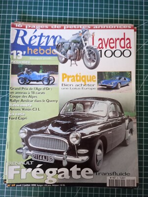 AI101 Retro Passion Hebdo Nr.69 Renault Fregatte Transfluid Laverda 1000 Lotus Eu