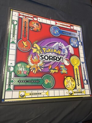 Pokemon SORRY Board Game Gold & Silver Edition Vintage Hasbro 2001