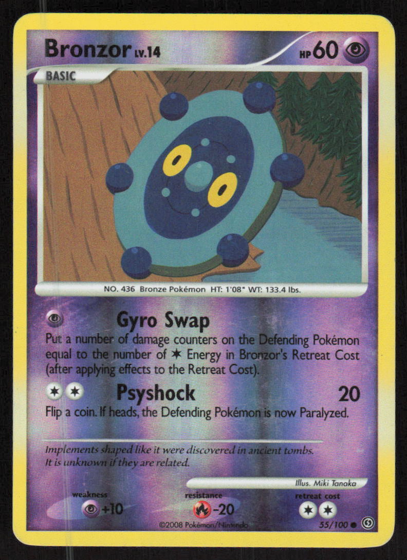 Pokemon TCG Stormfront #55/100 Bronzor Reverse LP