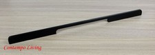 24" Solid Kitchen Cabinet Bar Pull Handle With Flat Black Finish