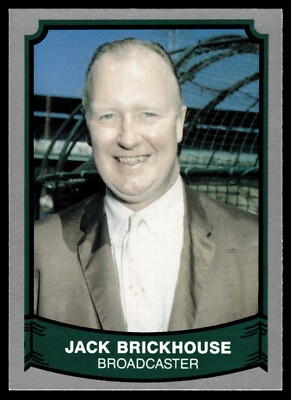#ad 1989 Pacific Baseball Legends Jack Brickhouse Cubs Broadcaster $1.89
