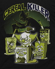 Funny Serial Cereal Killer Instinct box game Joker John Gacy Manson t-shirt tee