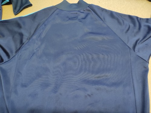 Adidas Sample Vintage Jacket Womens Size 38 Superstar Trefoil Blue Full Zip - Picture 15 of 18