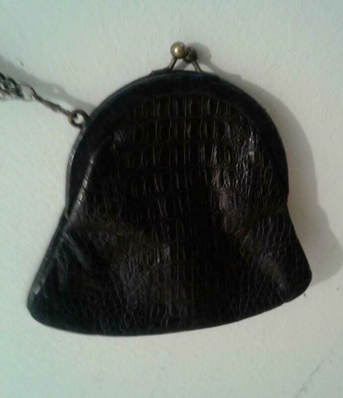 MAUD FRIZON Vintage Wristlet Change Purse Black S… - image 3