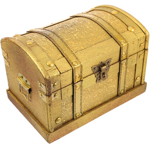 Retro Pirate Box Mini Treasure Chest Party Favors Case with Lock - Picture 7 of 22
