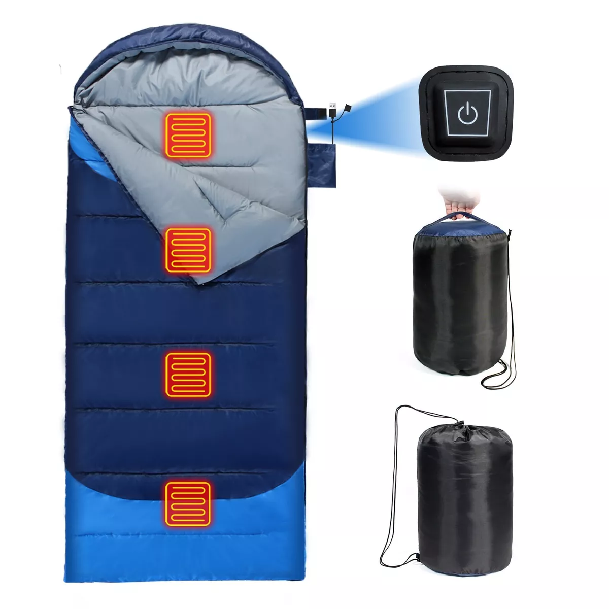 Heated Sleeping Bag Waterproof Lightweight Sleeping Bag for