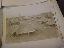 ORIGINAL WWII US PACIFIC THEATER AAF SQUADRON CAMP PHOTO LOT - TENTS