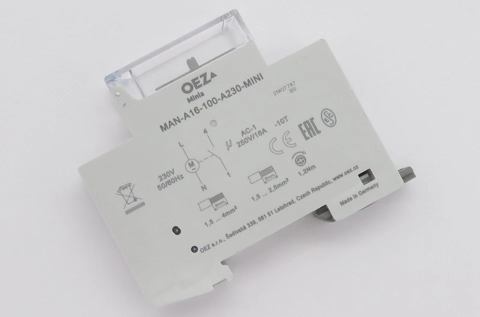 OEZ Minia Tagesschaltuhr Analog MAN-A16-100-A230-MINI Zeitschaltuhr 1-Kanal 230V - Bild 3 von 4
