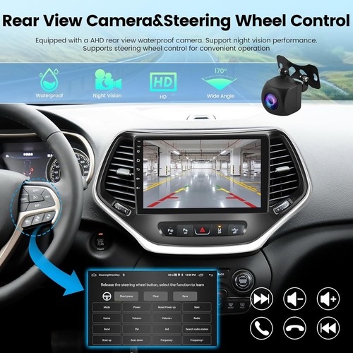 For Jeep Cherokee 2015-2018 Android 13 CarPlay Car Stereo Radio GPS BT WIFI 64GB - Picture 8 of 18