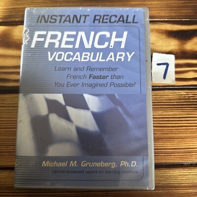 Instant Recall französischer Wortschatz - DVD-Set - zwei Discs + Booklet -