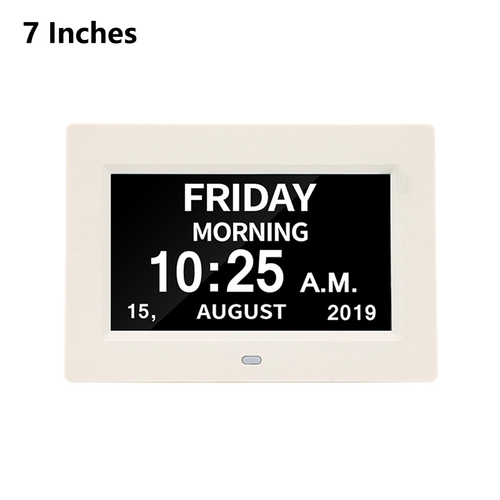 7/8" Large LED Digital Calendar Clock Dementia Alarm Day/Week/Month/Year Display - Picture 11 of 17