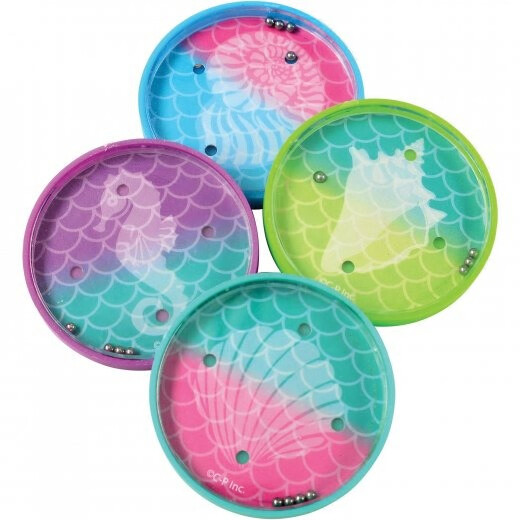 8 Mermaid Scale Pill Puzzle Game Kid Sea Life Birthday Party Goody Bag Toy Favor