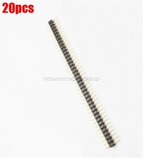 20Pcs Single Row Pin Header 2.54MM Round Male...