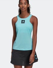 Adidas Women's Primeblue Paris Y-Back Tennis TENNIS Y-TANK TOP Black H3354