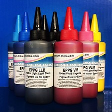 900ml PIGMENT PRINTER INK REFILL FITS EPSON SURECOLOR SC P600 P800 PREMIUM INKS 