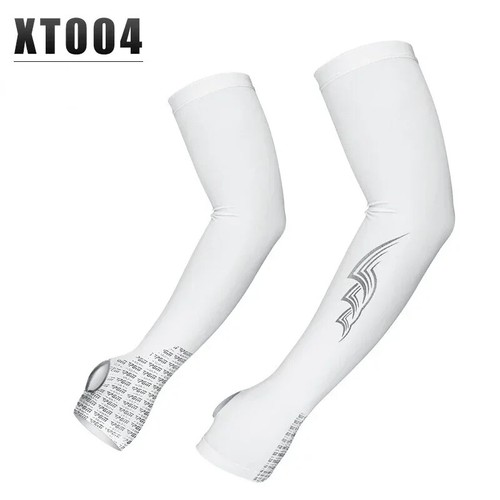 1 Pair Anti-Slip Ice Silk Arm Sleeves - Breathable Sunscreen for Outdoor Sports - Picture 6 of 14