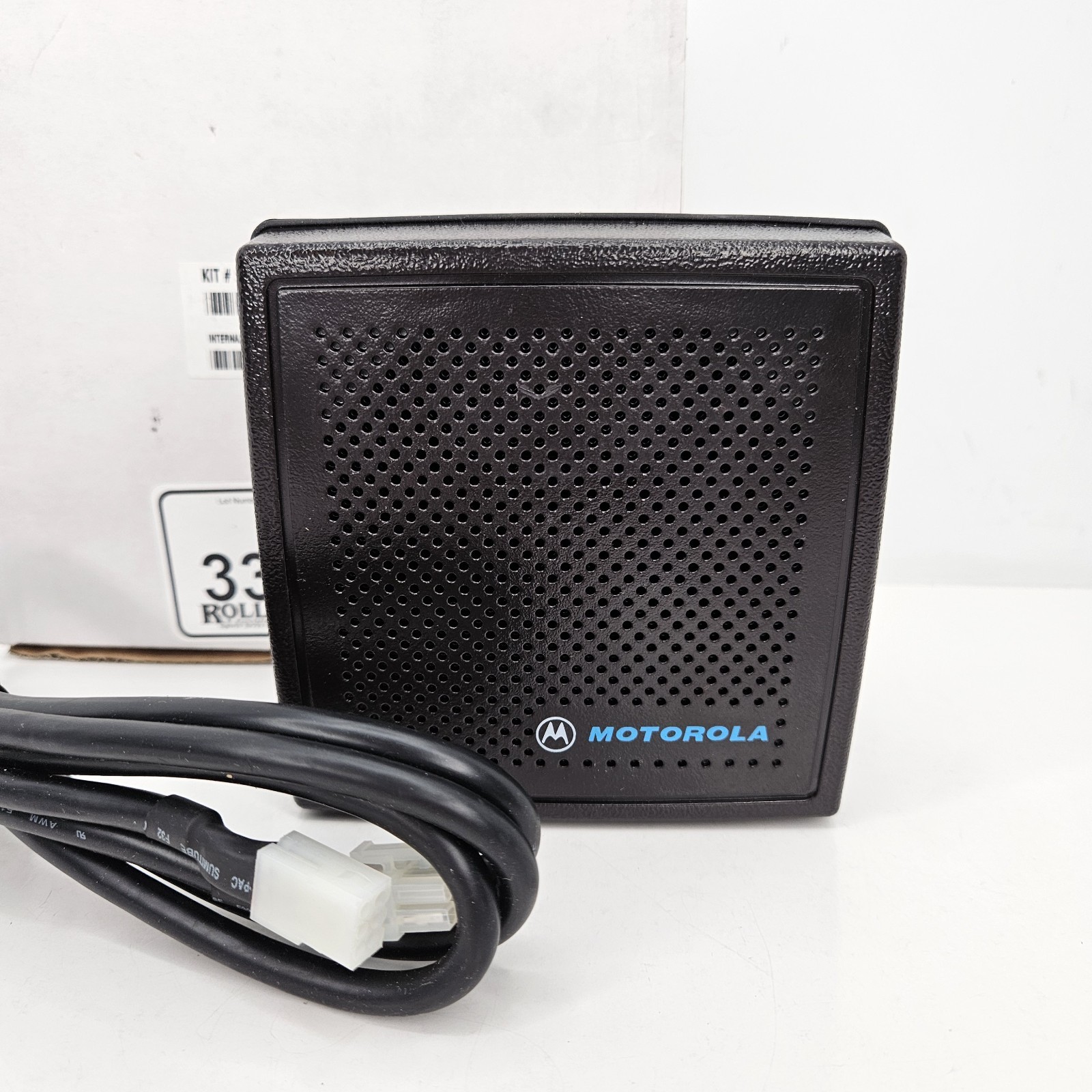 Motorola Mobile Radio Speaker Model HSN1006A w/ Cable & Mounting Hardware - NEW