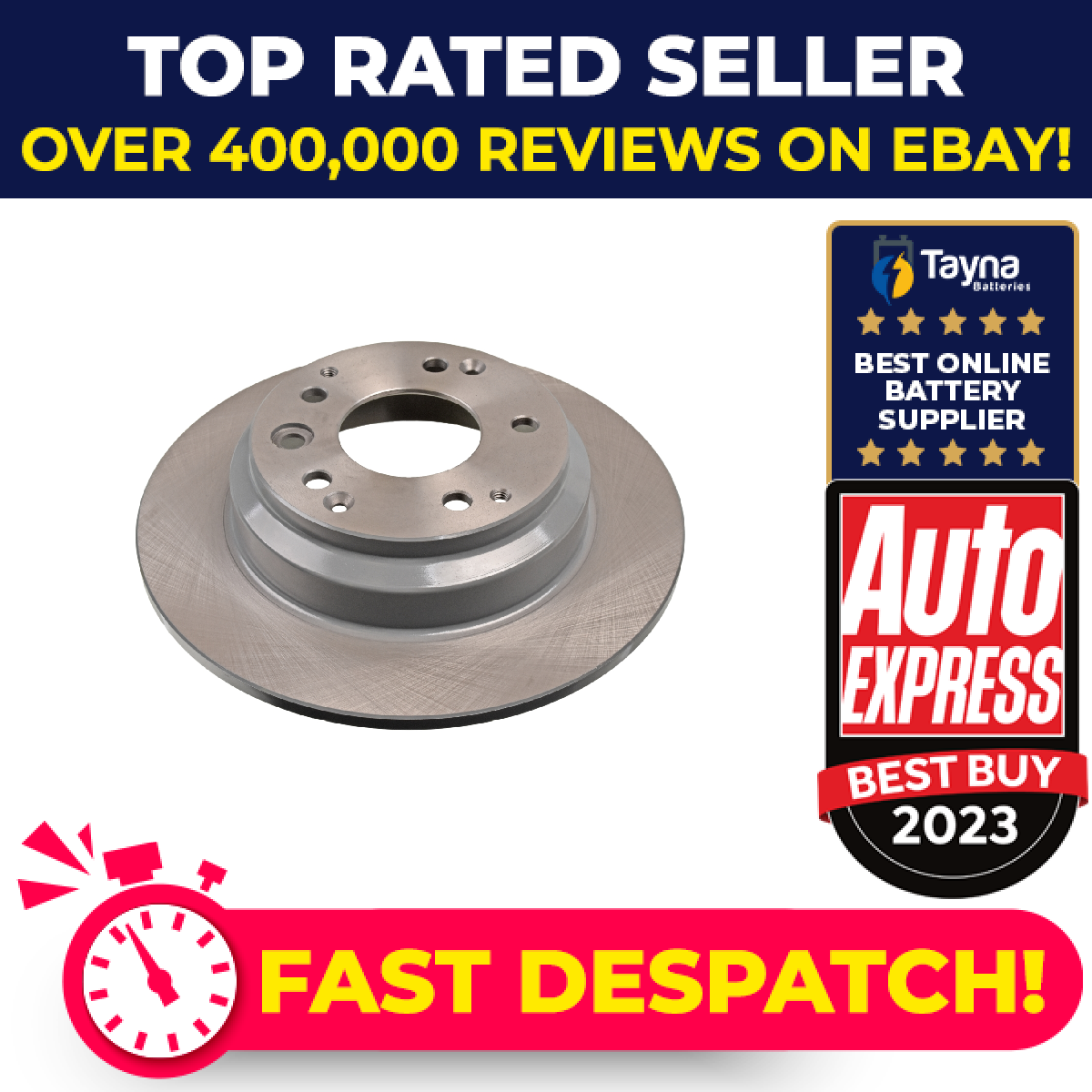 2x Brake Discs Pair Solid fits HONDA SHUTTLE RA1 2.2 Rear 94 to 98 F22B8 282mm