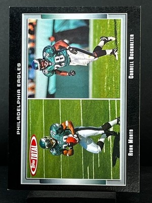2006 Topps Total Football #137 Ryan Morts/Correll Buckhalter Black /50