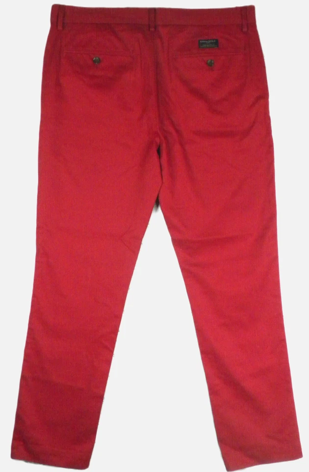 Calça chino vermelha masculina Banana Republic tamanho 35 x 32 - Imagem 3 de 4