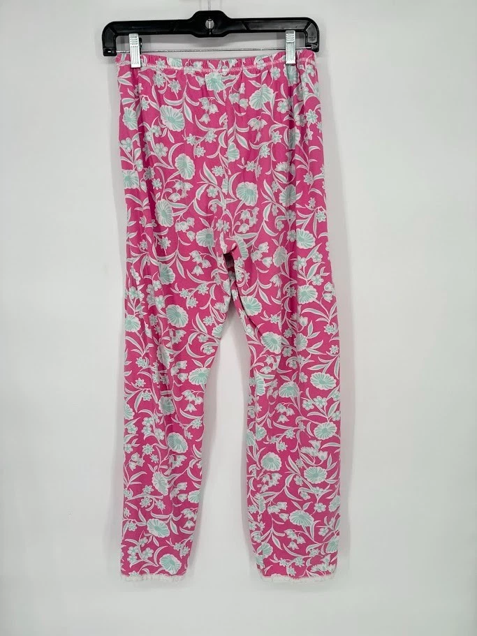 Conjunto de 2 pijamas florales envolventes asiáticos de algodón verde granate Hill talla M rosa azul Foto 4 de 4