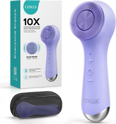 COSLUS Face Scrubber Facial Cleansing Brush: 2 in 1 Spin and Vibration Patented