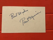 Paul Minner 🔥🔥MLB Debut: 1946 Brooklyn Dodgers🔥🔥 Autograph Postcard 🔥🔥🔥