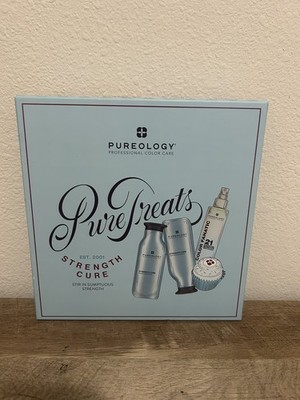 Pureology Strength Cure Shampoo+Conditioner + Color Fanatic Spray Set 