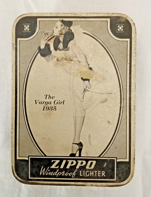 Zippo Dose The Varga Girl 1935 (Windy) Commemorative Edition leer Sammlerstück