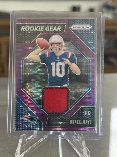 2024 Panini Prizm Rookie Gear Drake Maye #RG-DME (MEM, RC)