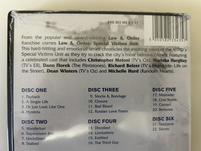 Law And Order - Special Victims Unit - Series 1 - Complete (DVD