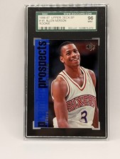 Allen Iverson RC 1996 Upper Deck SP ROOKIE Card #141 Graded SGC MINT. rookie card picture