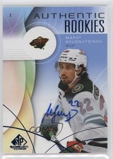 2024 Upper Deck SP Game Used Authentic Rookies Blue Marat Khusnutdinov Auto 1mz4