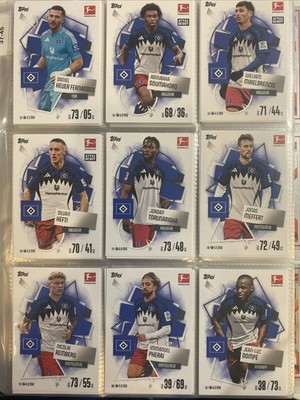 Topps Match Attax Bundesliga 25/26 Team Set Hamburger SV 9 Karten Neu