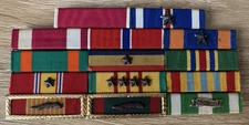 US Vietnam War Ribbon Bar Set 14 Ribbons US Navy Service Mounted