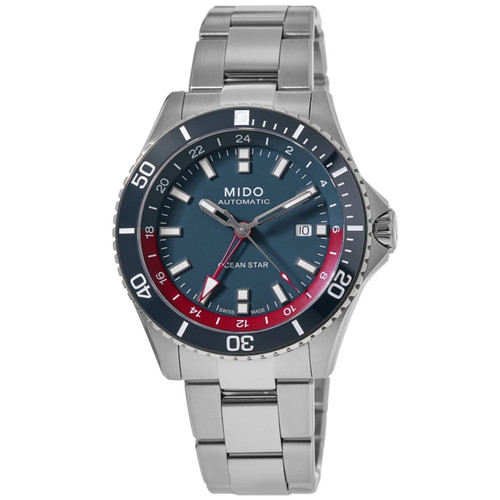 New Mido Ocean Star GMT Special Edition 44mm Blue Men's Watch M0266291104100