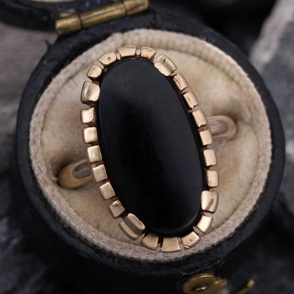 Anello da uomo cocktail in argento sterling 925 onice creato in laboratorio... - Immagine 3 di 4