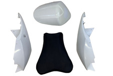 ZXMT Roller Verkleidung Set Sitzbank Soziusabdeckung Seitenverkleidung weiß