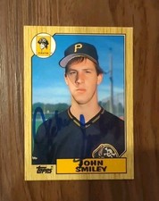 John Smiley Signed Autographed 1987 Topps RC Rookie Card MLB Baseball Authentic