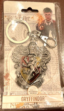 Harry Potter Gryffindor Key Ring. Metal with Enamel. New on Card. 4 inches.