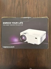 DBPOWER T20 Home Theater Projector White USB HDMI AV Connectivity